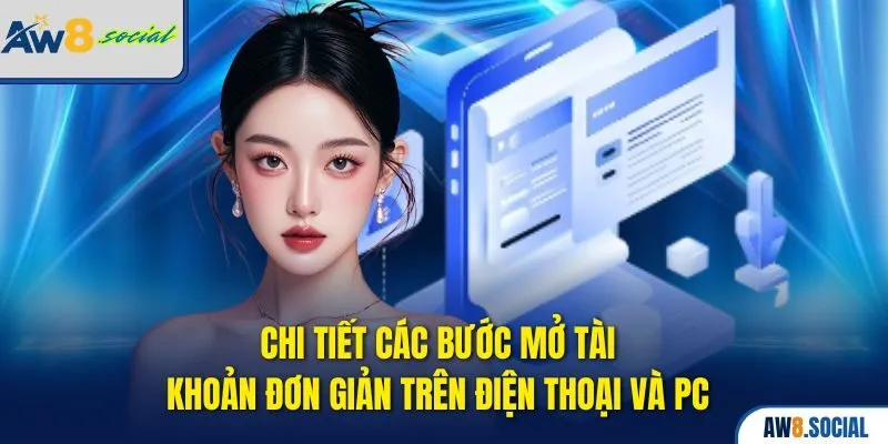 Đăng Ký AW8 – Nhận Ngay Ưu Đãi Khủng, Chiến Game Cực Chất 2 Chi tiết các bước mở tài khoản đơn giản trên điện thoại và PC